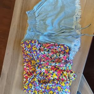 Pair of flowy summer shorts